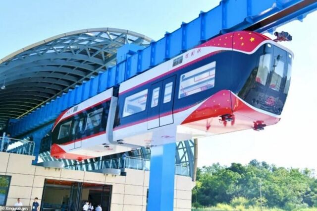World’s first Suspended Maglev ‘Sky Train’ 