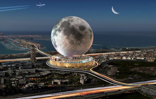 Dubai Moon new Futuristic Resort 