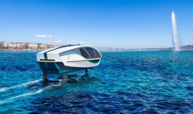 Self-stabilizing SeaBubble Fuel Cell Hydrofoil