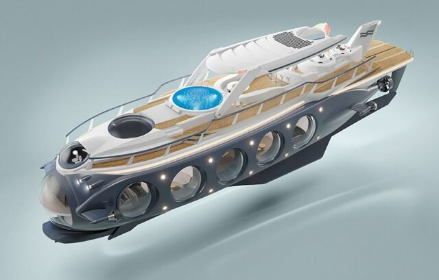 Nautilus 123-Foot SuperYacht-Submarine