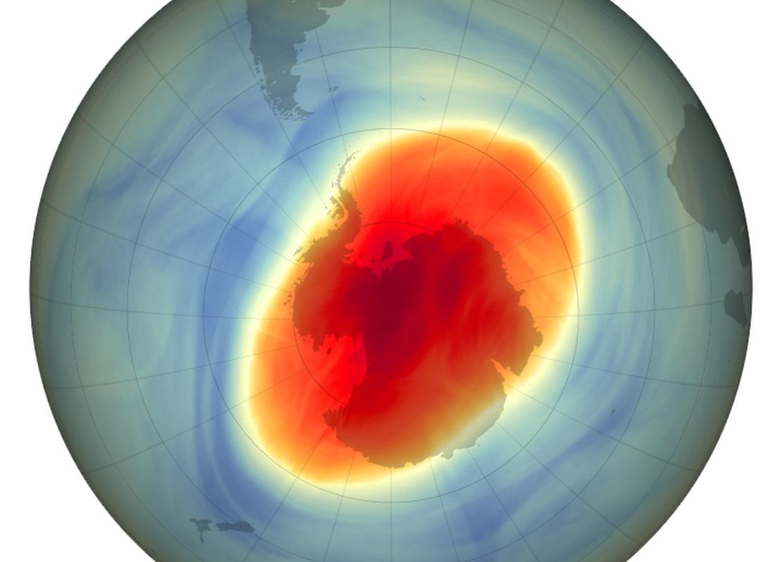Ozone Hole Continues Shrinking