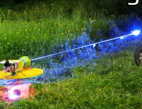 Mowing my Lawn with a Laser