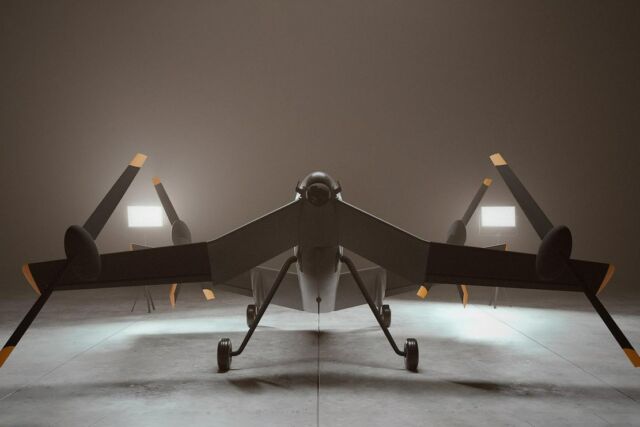 BAE Systems Strix tail-sitting X-Wing UAV