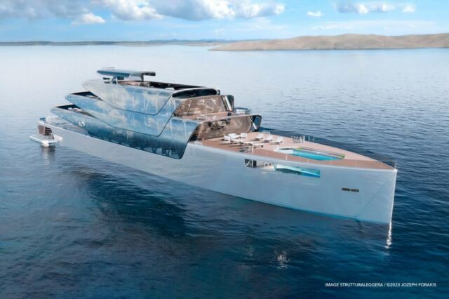 Pegasus 88m 3D-Printed Solar-Electric Superyacht