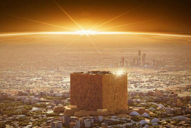 The Mukaab Giant Cube-Shaped Supertall Skyscraper