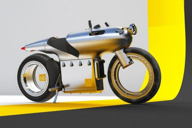 'eZpIn' retro-futuristic electric motorcycle concept (5)