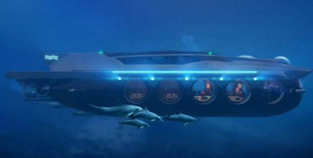 Nautilus- Half-Yacht, Half-Submarine superyacht (5)