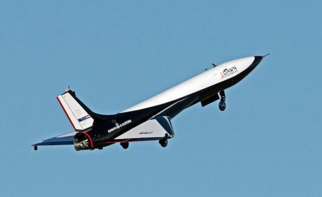 Rocket-powered Spaceplane Model takes flight