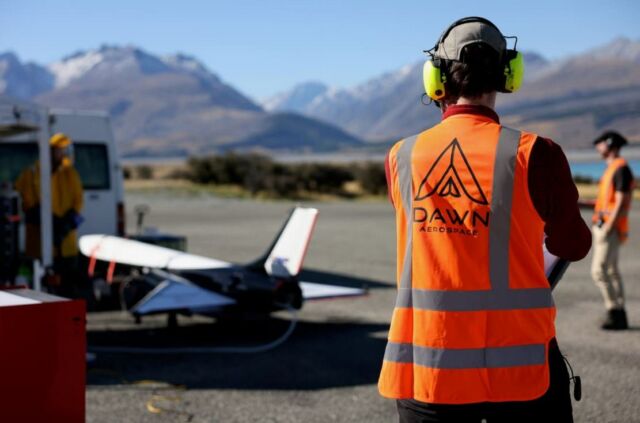 Rocket-powered Spaceplane Model takes flight