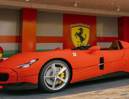 A full-size Lego Ferrari Monza