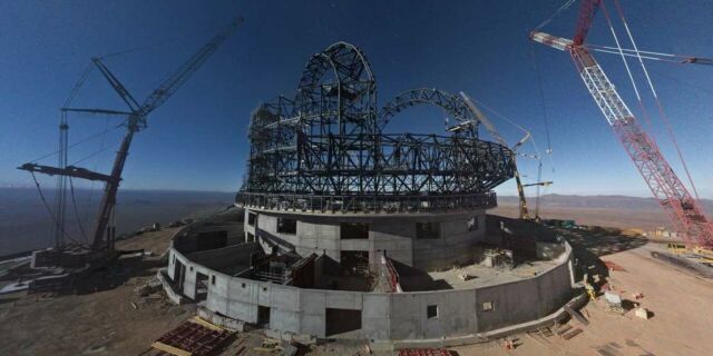 ESO’s Extremely Large Telescope (ELT) dome is taking shape