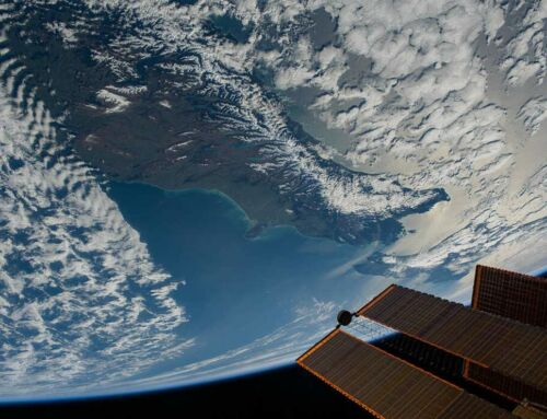 Rare view of New Zealand from the Space Station