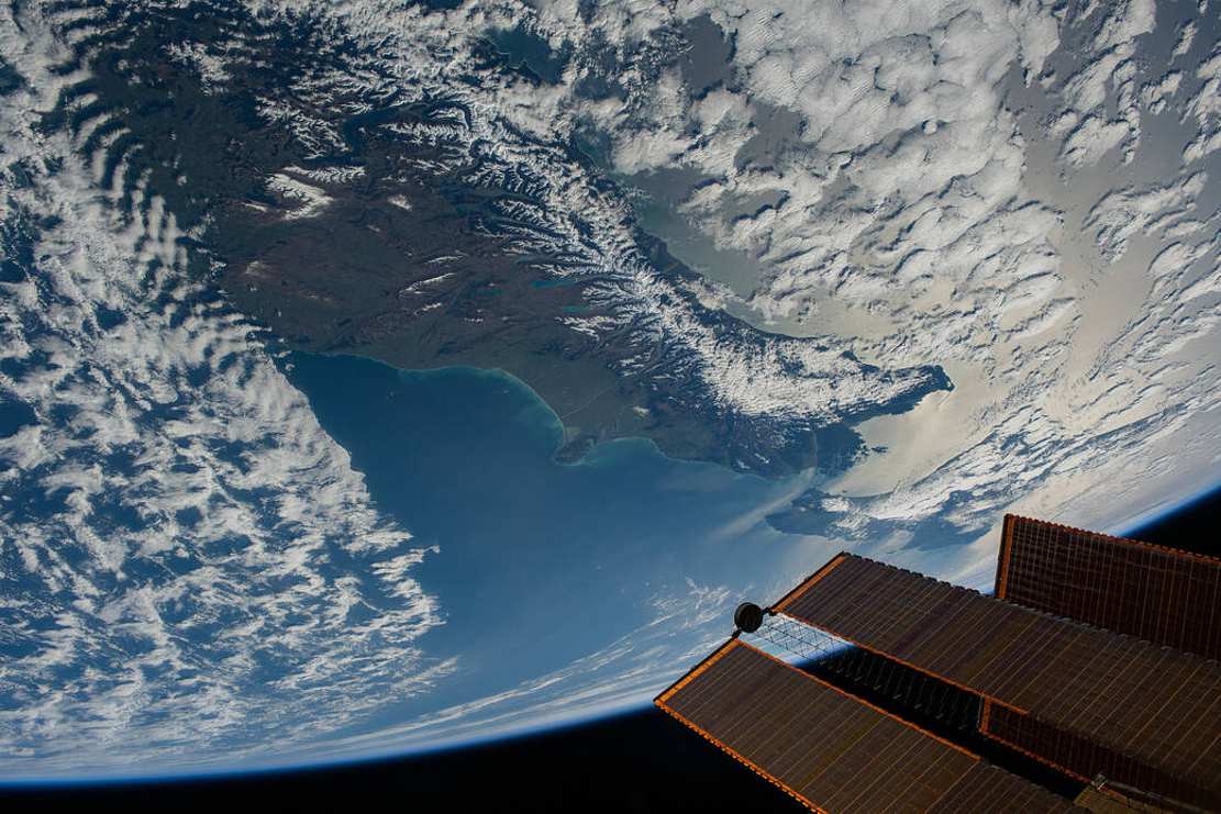 Rare view of New Zealand