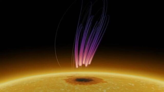 Aurora-Like Emission on The Sun detected for the first time