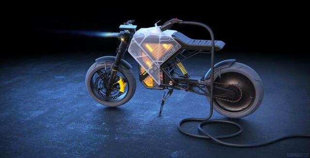 CR-Dos - Ghost Transparent Electric Motorcycle