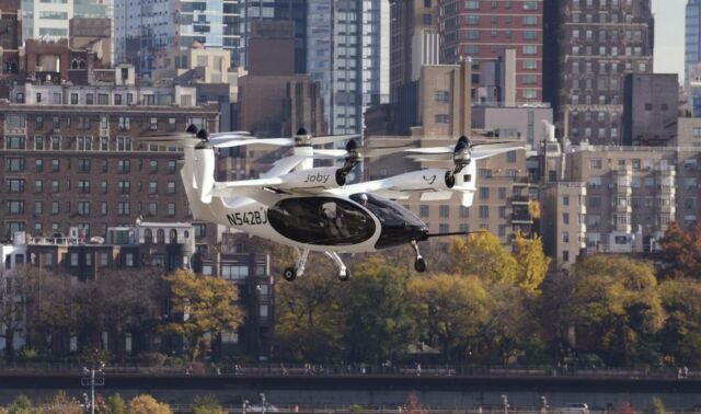 Joby Flies eVTOL Electric Air Taxi in NYC