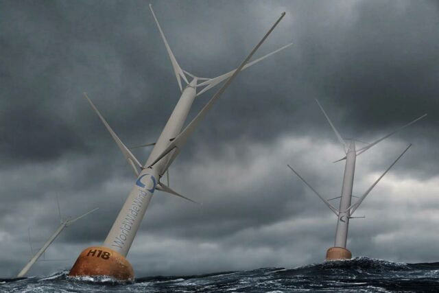 Counter-Rotating Offshore, Floating Wind Turbine