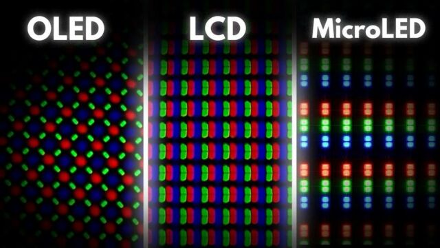 LCD vs OLED vs MicroLED