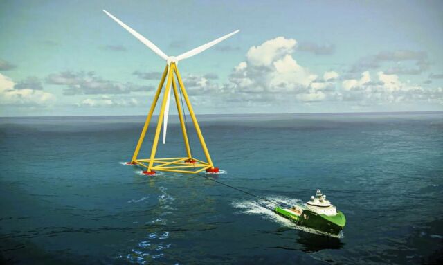 T-Omega Floating Wind Turbine prototype testing