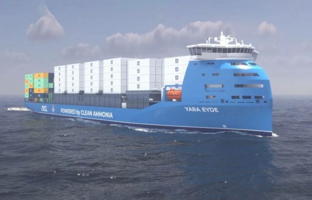 World's first Clean Ammonia-Powered Container vessel