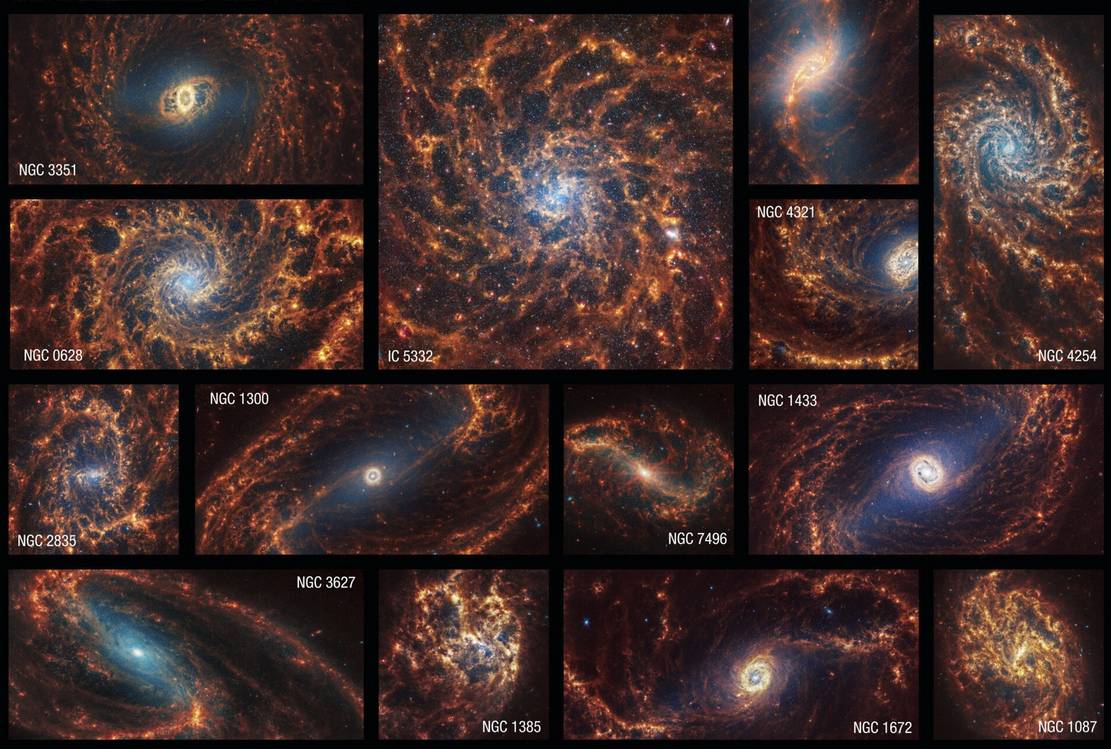Webb Spiral Galaxies