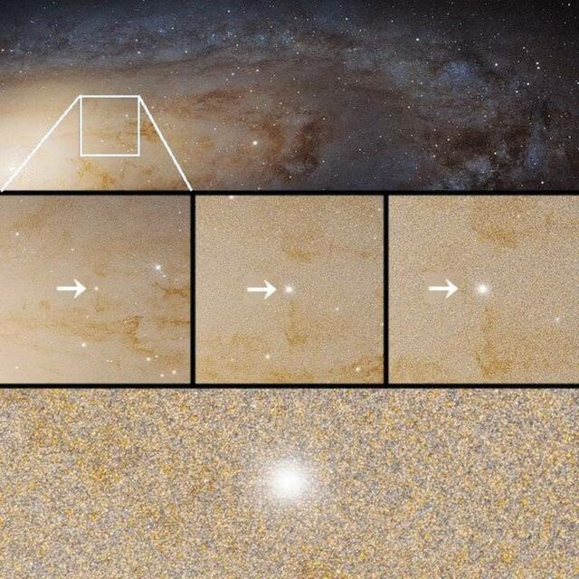 Billions of Stars at the Center of the Andromeda Galaxy