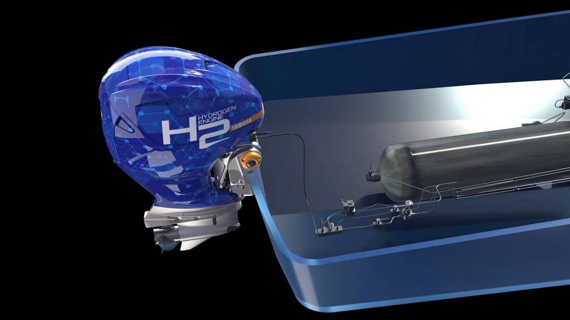 Yamaha's world-first Hydrogen-powered Outboard