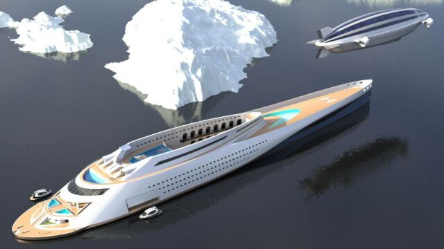 Colossea Mega-Yacht features a detachable Airship (13)
