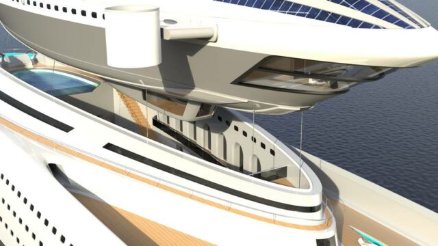 Colossea Mega-Yacht features a detachable Airship (10)