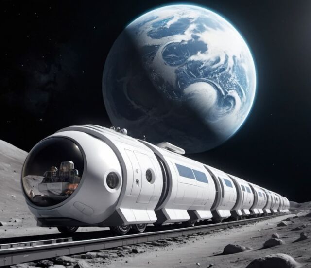 Lunar Railroad concept