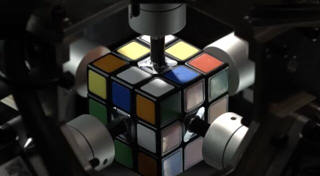 Rubik's Cube solved in the blink of an eye