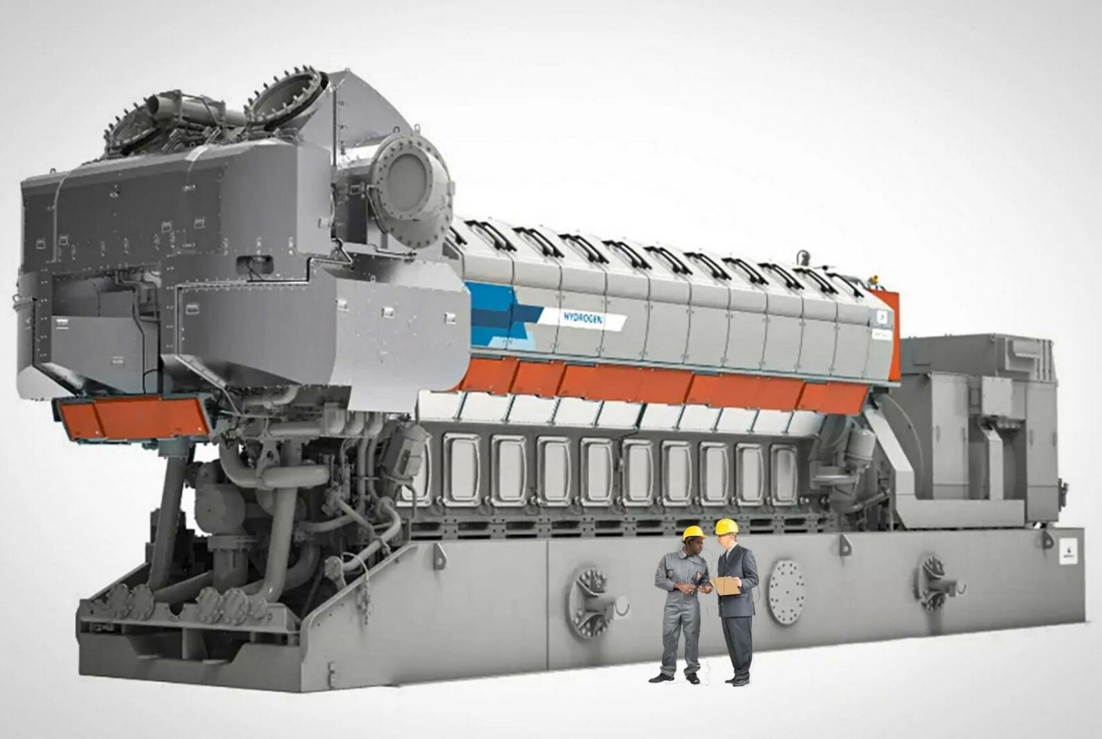 One of the World's Largest Engines become a Hydrogen Power Plant