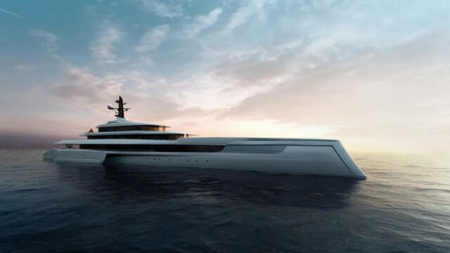 Spear 140m Trimaran Yacht concept