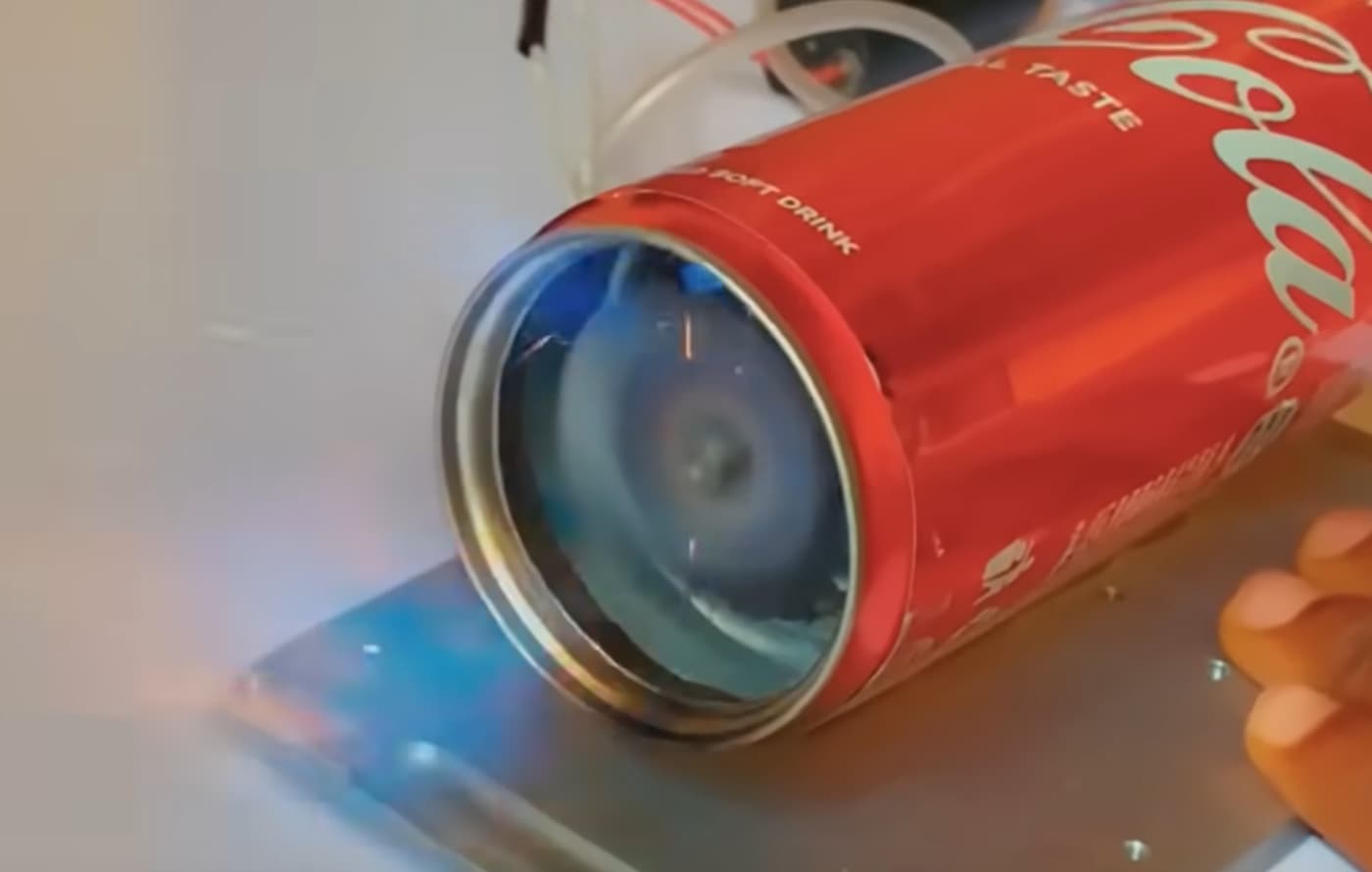 A Fully Functional Jet Engine using a Soda Can
