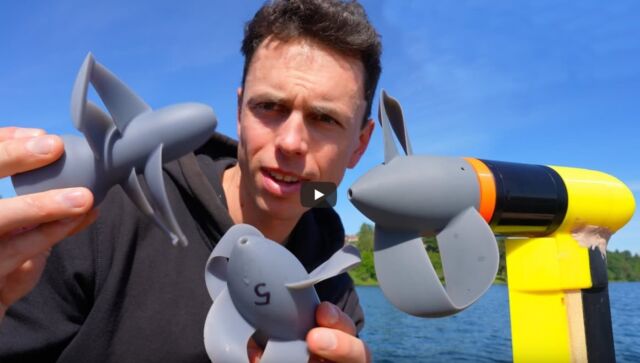 Testing 12 ultra-efficient Electric Boat Propellers