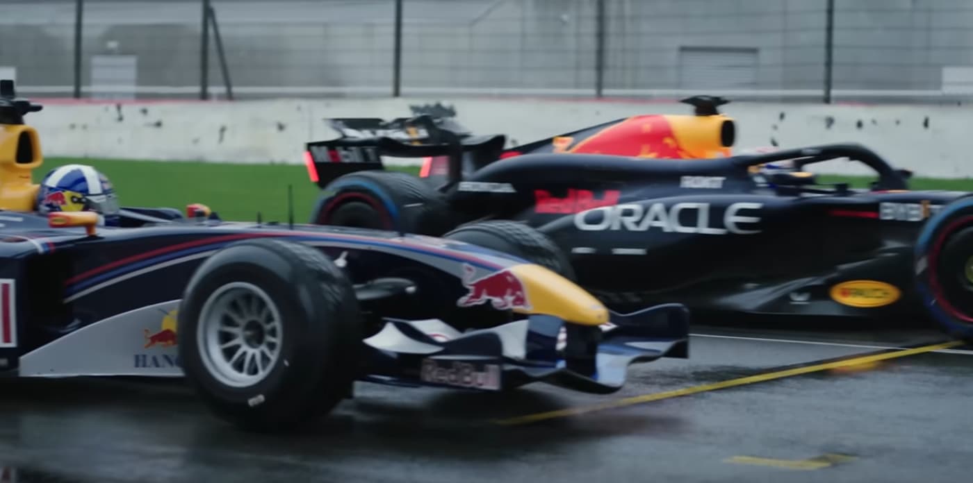 Two Formula 1 Cars, 20 Years Apart