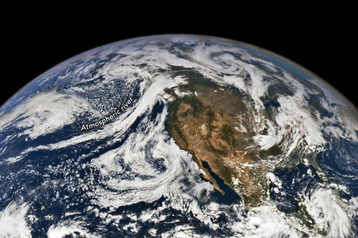 Atmospheric River swept through the Gulf of Alaska