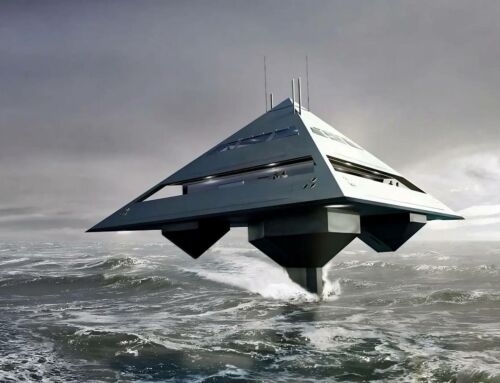 The Triangular Hydrofoiling Superyacht concept