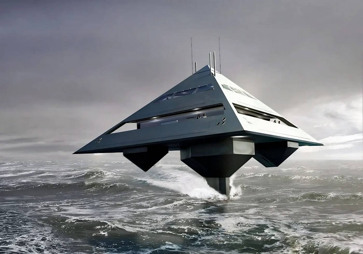 The Triangular Hydrofoiling Superyacht (1)