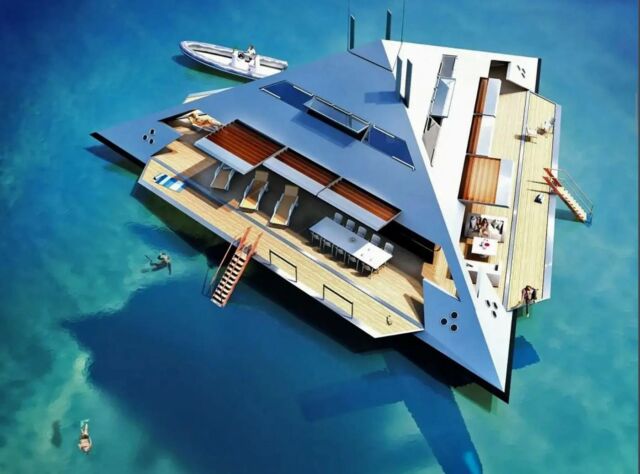 The Tetrahedron hydrofoiling superyacht (4)