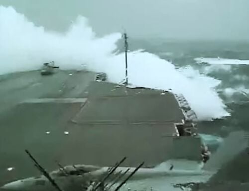 World’s Largest Aircraft Carrier Rocked by Deadly Storm