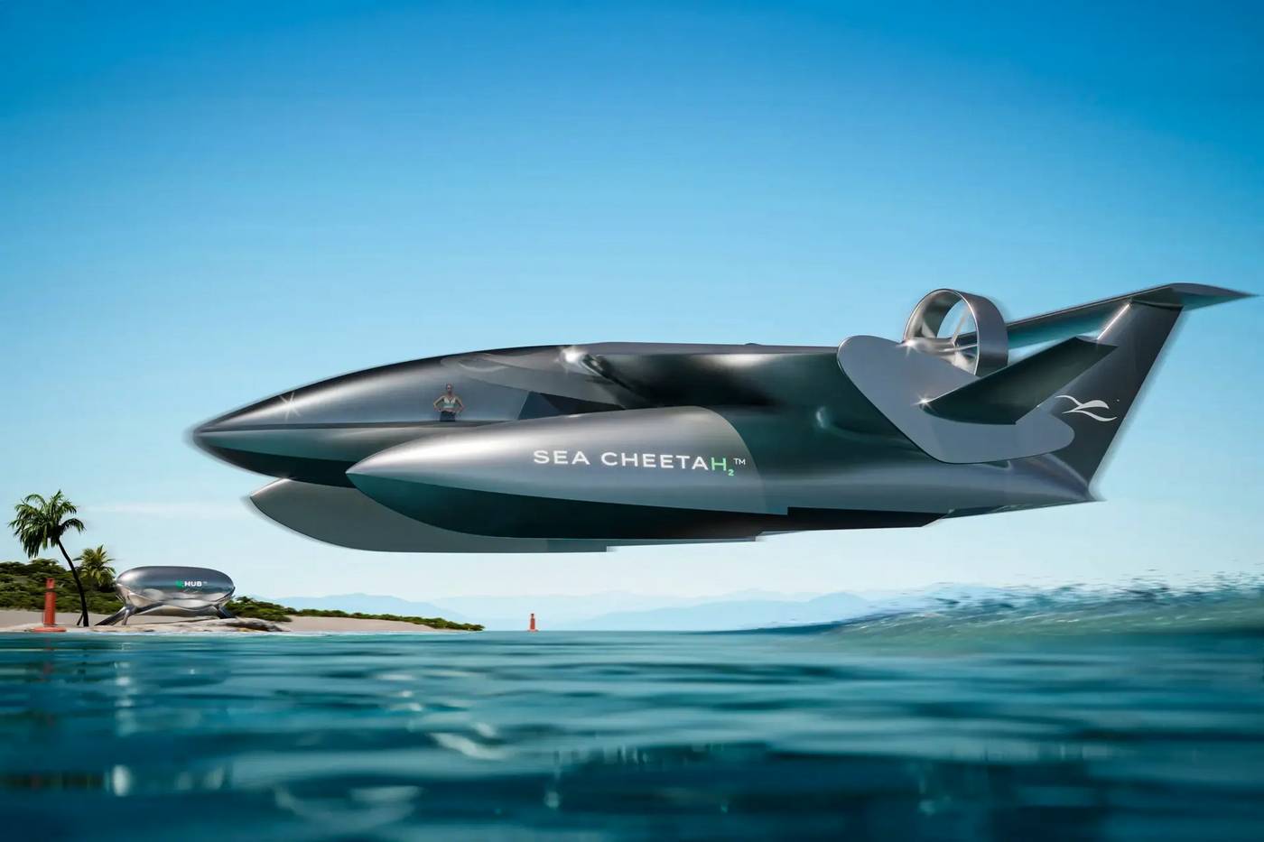 Sea Cheetah Hydrogen-powered Wing-in-Ground-Effect vessel (7)