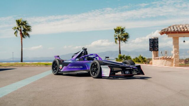 The New Porsche 99X Formula E car