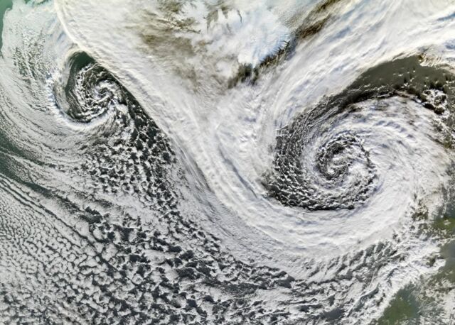 A Pair of Icelandic Cyclones