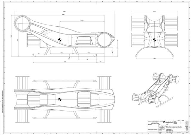 BlackBird CycloRotor-powered flying car (2)