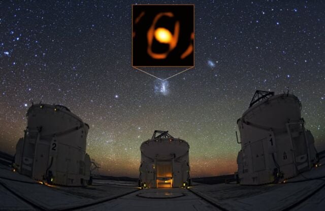 Location of the First Close-Up Picture of a Star Outside our Galaxy