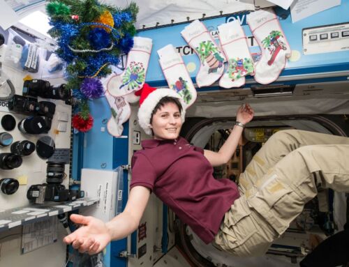 Celebrating the Holiday Season in Space Station