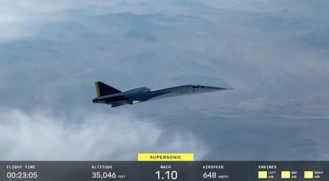 Boom Supersonic XB-1 breaks the Sound Barrier