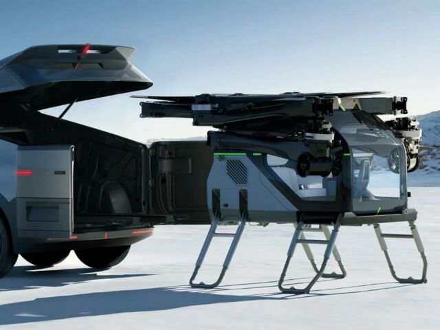 'Land Aircraft Carrier' Modular Flying Car (5)