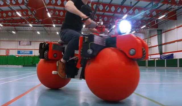 Omni-Directional Ball-Wheeled Bike